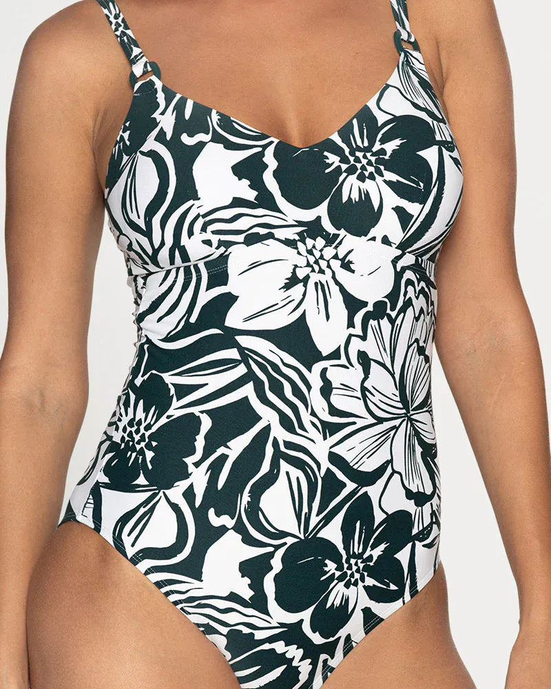 Nip Tuck Swim Nip Tuck Nostaligic Summer Teresa One Piece - Green NN1236NRG Nip Tuck Swim Nip Tuck Nostaligic Summer Teresa One Piece - Green Splash Swimwear One Piece AU14/US10 9347760691699