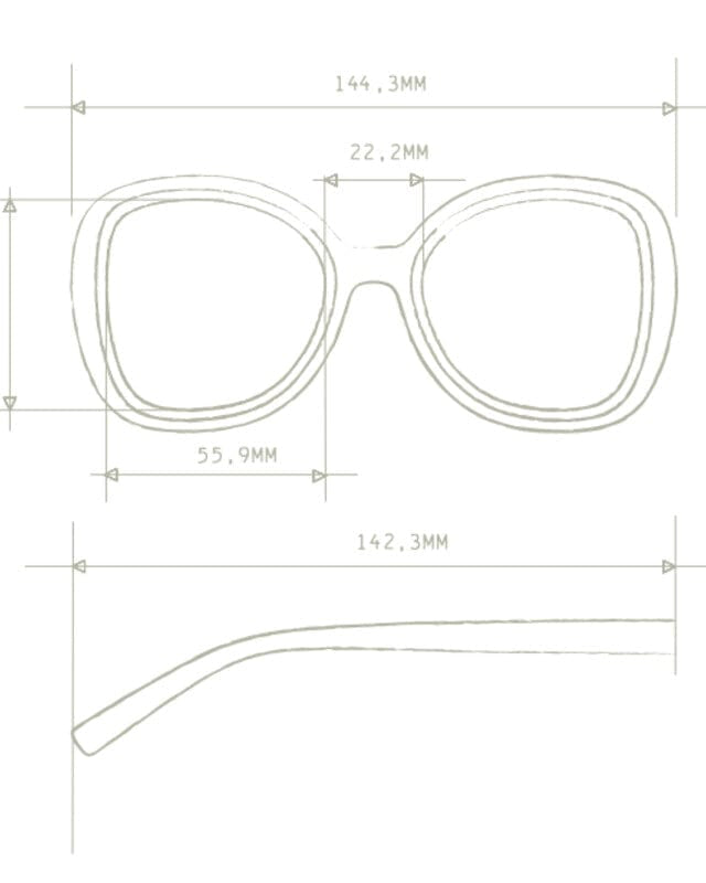 Okkia Eyewear Okkia Anna Sunnies Okkia Anna Sunnies Splash Swimwear Sunnies