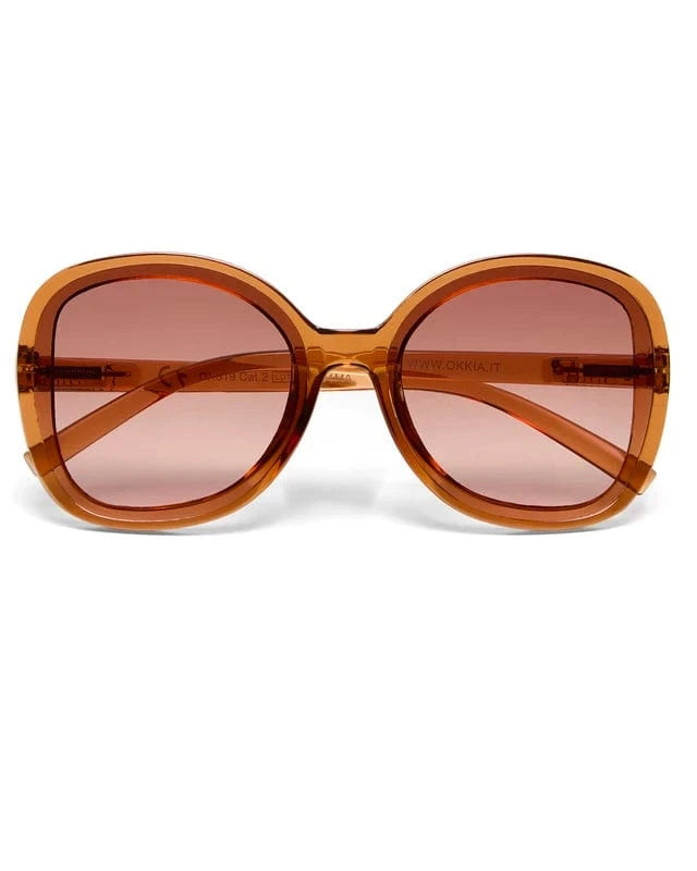 Okkia Eyewear Okkia Anna Sunnies OK019-TBR Okkia Anna Sunnies Splash Swimwear Sunnies Transparent Brown 8056211371943