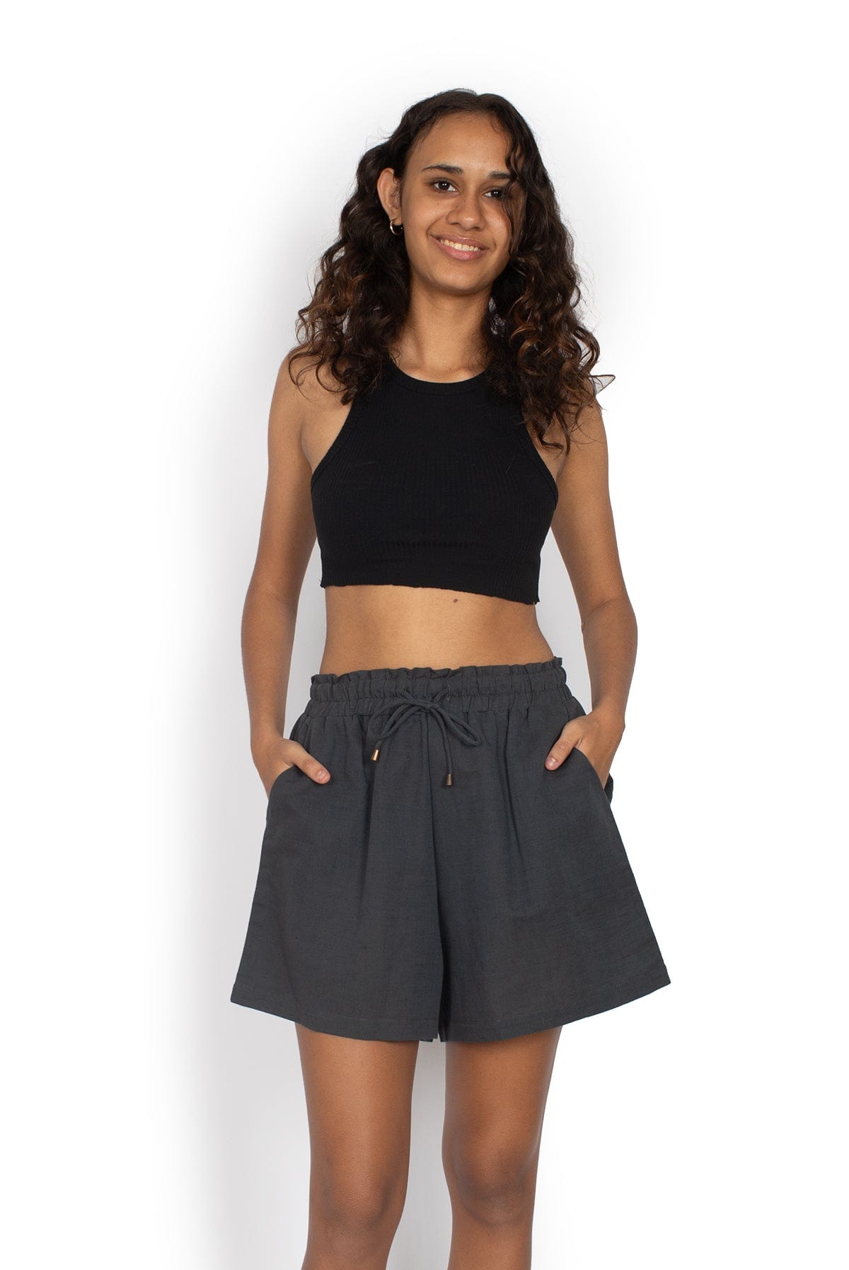 OM Designs Shorts Betty Shorts - Midnight Grey