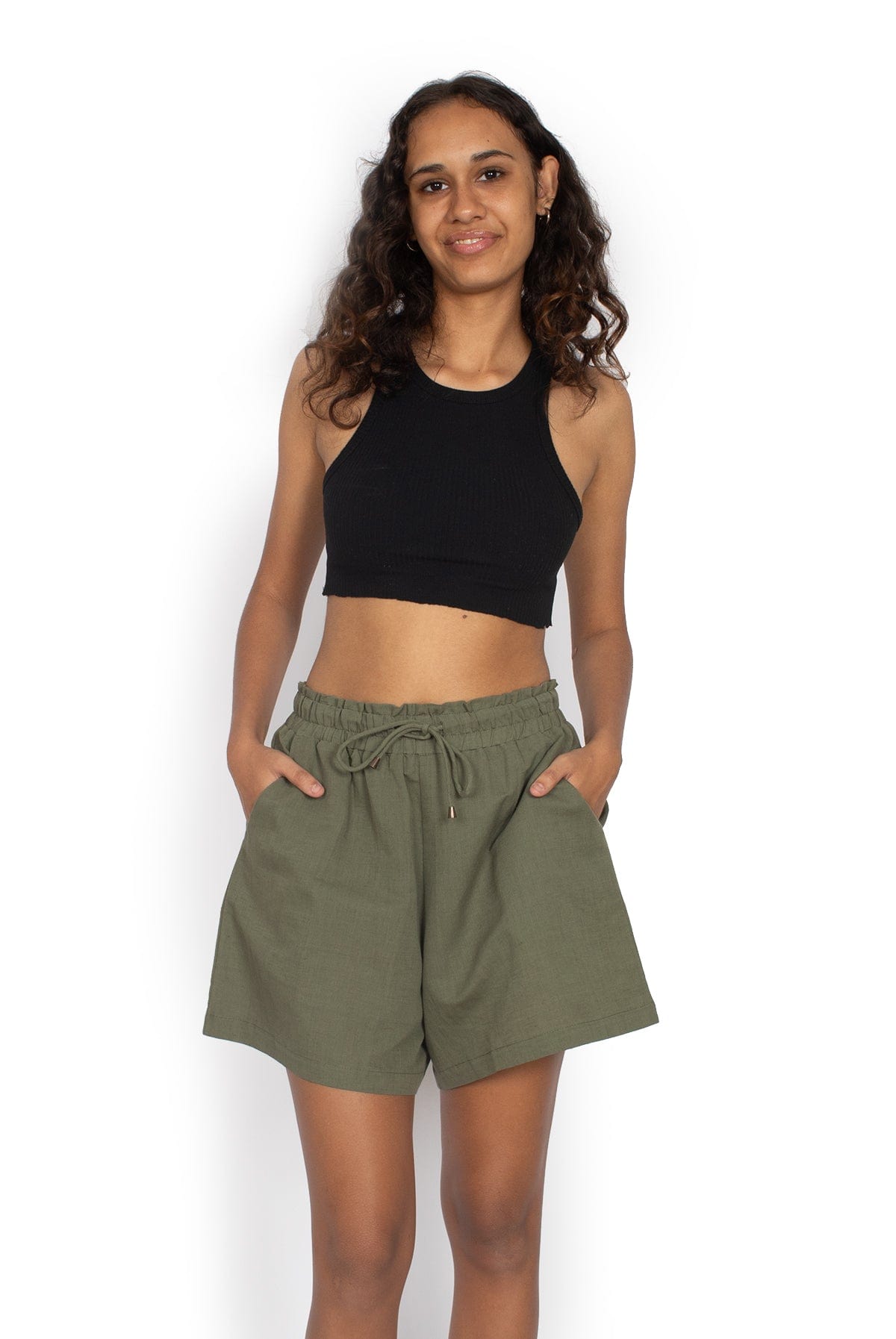 OM Designs Shorts Betty Shorts - Olive