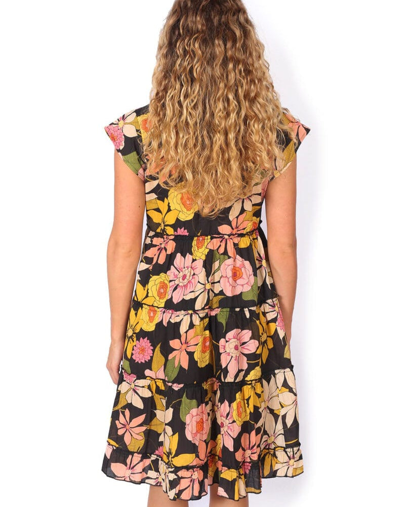 OM Designs OM Design Amore Dress - Exotic Vibes OM Design Amore Dress - Abstract Blue Splash Swimwear Dresses