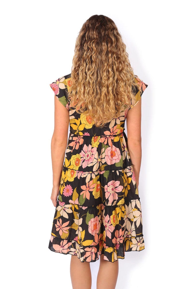 OM Designs OM Design Amore Dress - Exotic Vibes OM Design Amore Dress - Abstract Blue Splash Swimwear Dresses