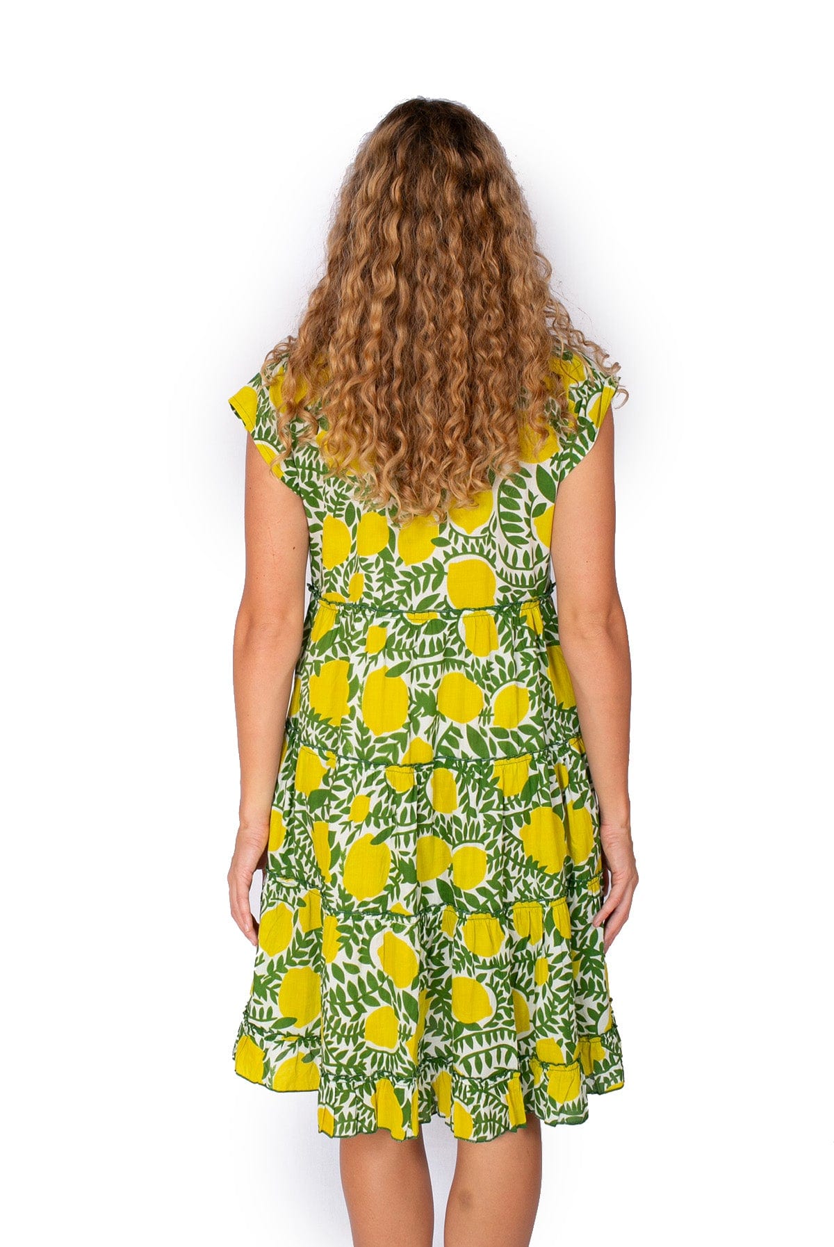 OM Designs OM Design Amore Dress - Zesty Lemons OM Design Amore Dress - Zesty Lemons Splash Swimwear Womens Clothing