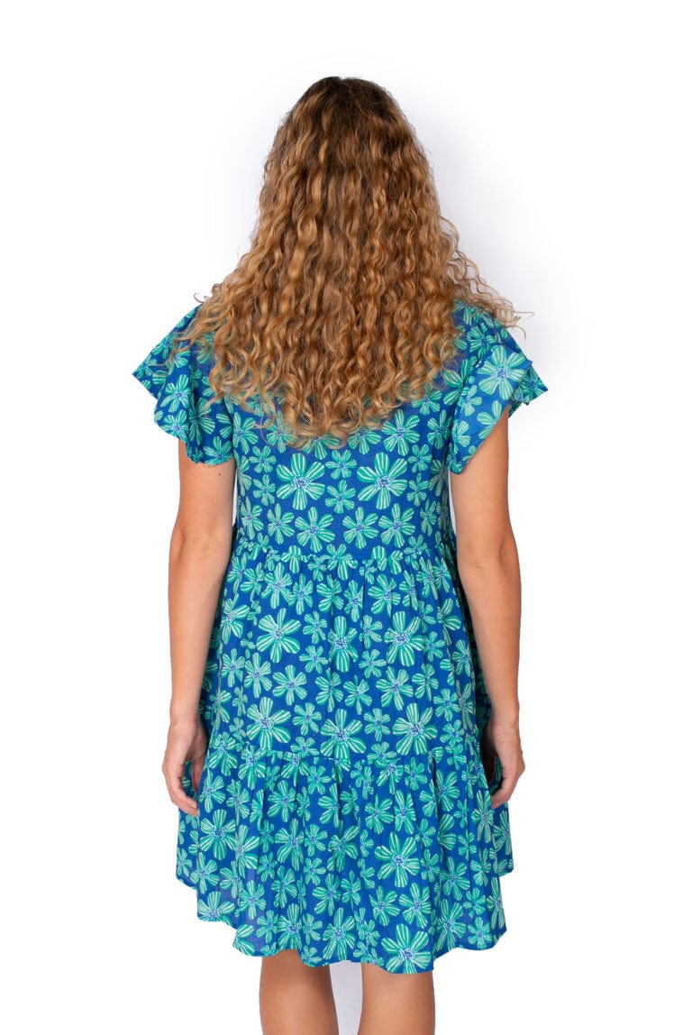 OM Designs OM Design Ava Dress - Daisy Marine OM Design Ava Dress - Daisy Marine Splash Swimwear Womens Clothing