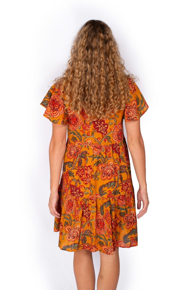 OM Designs OM Design Ava Dress - Mustard Dreams OM Design Ava Dress - Mustard Dreams Splash Swimwear Womens Clothing