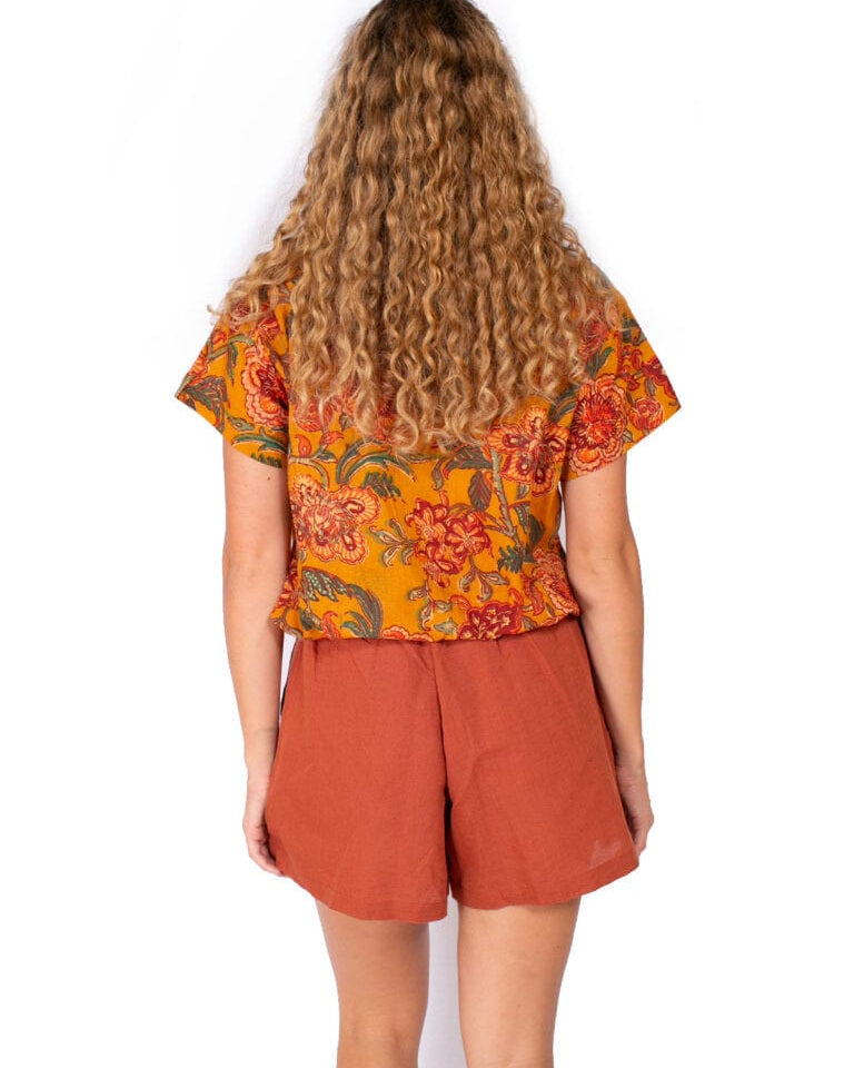 OM Designs Om Design Eloise Top - Mustard Dreams Om Design Eloise Top - Mustard Dreams Splash Swimwear Womens Clothing