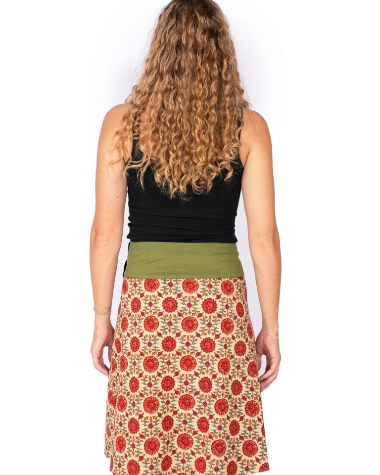 OM Designs Om Design New Energy Skirt (Long)-Midnight Garden/Rustic Vines Om Design New Energy Skirt (Long)-Midnight Garden/Rustic Vines Splash Swimwear Womens Clothing O/S 1000023734