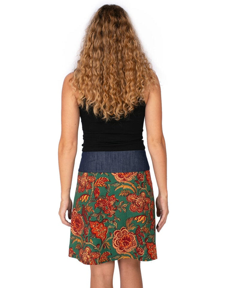 OM Designs Om Design New Energy Skirt (Short)- Forest Dreams/Night Bouquet Om Design New Energy Skirt (Short)- Forest Dreams/Night Bouquet Splash Swimwear Womens Clothing O/S 1000023731