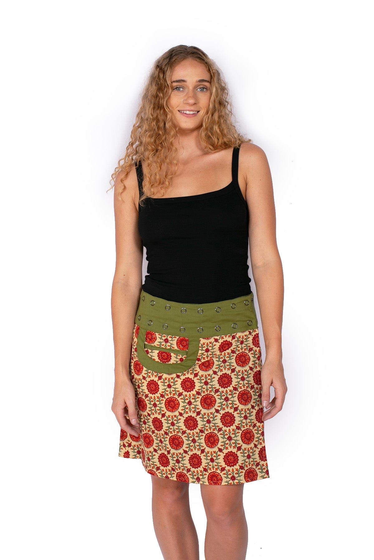 OM Designs Om Design New Energy Skirt (Short)- Rustic Vines/Midnight Garden Om Design New Energy Skirt (Short)- Rustic Vines/Midnight Garden Splash Swimwear Womens Clothing O/S 1000023733