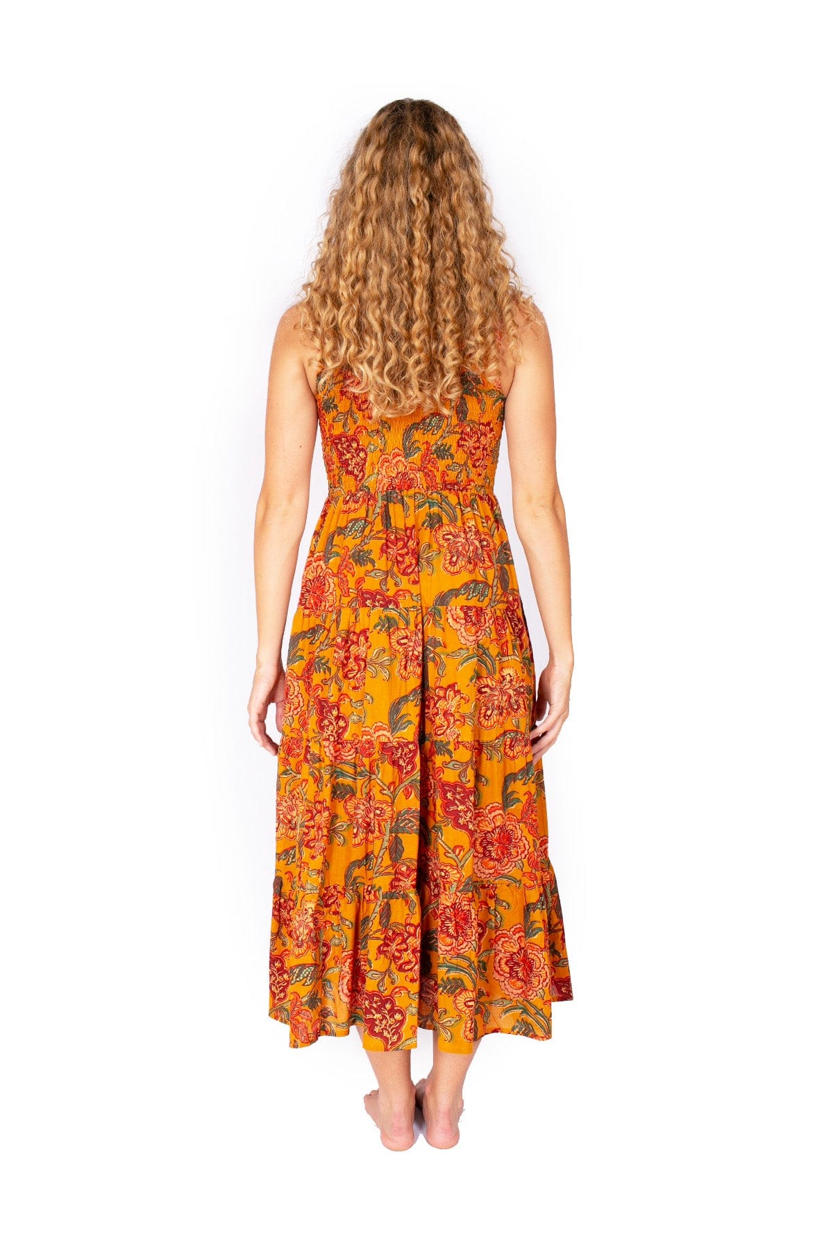 OM Designs Om Design Puri Dress - Mustard Dreams Om Design Puri Dress - Mustard Dreams Splash Swimwear Womens Clothing