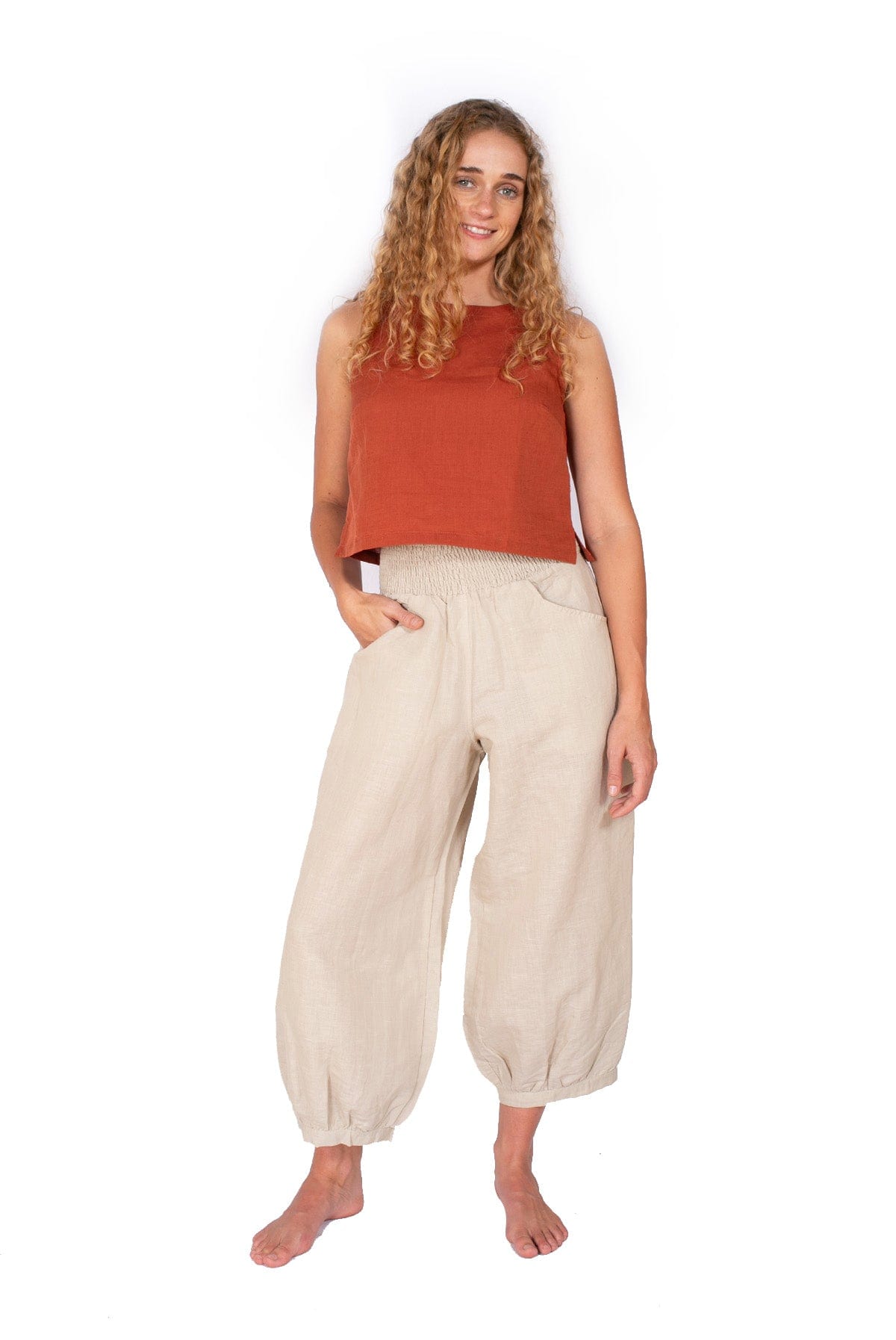 OM Designs Om Design Sannyasi Pants - Flax Om Design Sannyasi Pants - Flax Splash Swimwear Womens Clothing