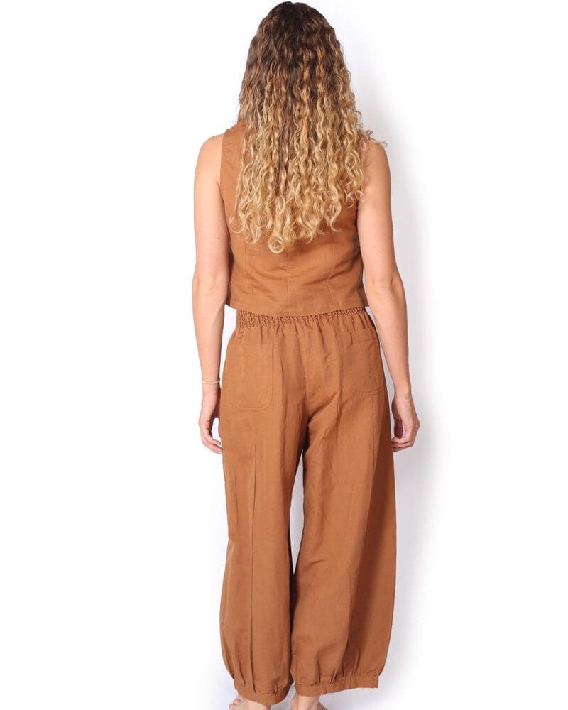 OM Designs OM Design Sannyasi Pants - Mocha OM Design Sannyasi Pants - Flax Splash Swimwear Womens Clothing