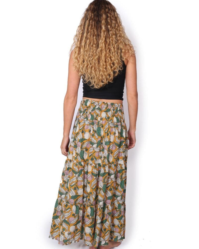 OM Designs OM Designs Durga Maxi Skirt - Mustard Devine OM Designs Durga Maxi Skirt - Mustard Devine Splash Swimwear Skirt