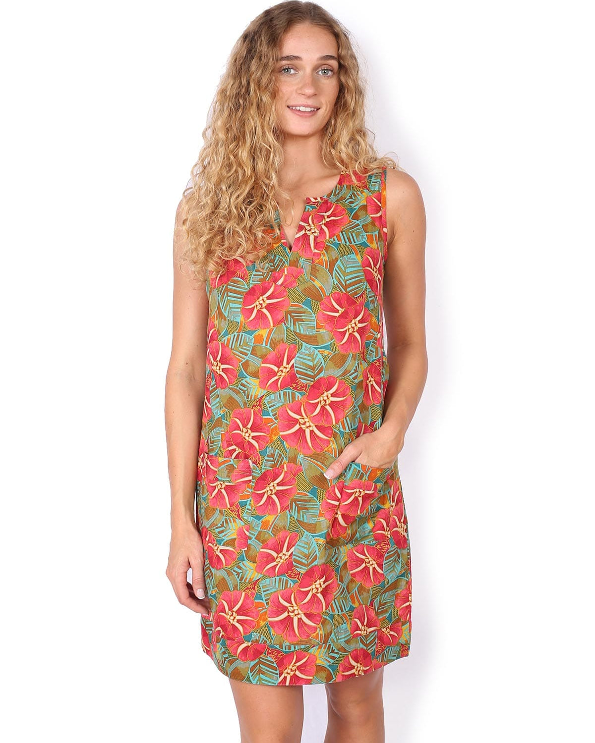 OM Designs OM Designs Hai Dress - Hibiscus OM Designs Hai Dress - Hibiscus Splash Swimwear Dresses
