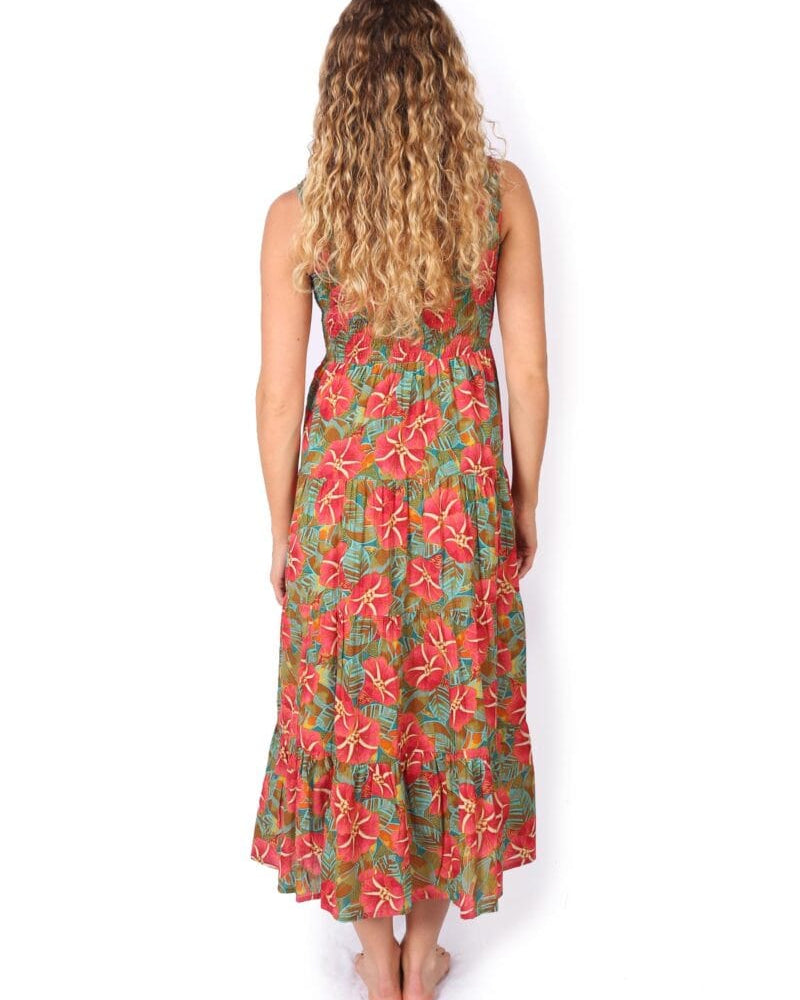 OM Designs OM Designs Long Puri Dress - Hibiscus OM Designs Long Puri Dress - Hibiscus Splash Swimwear Dresses
