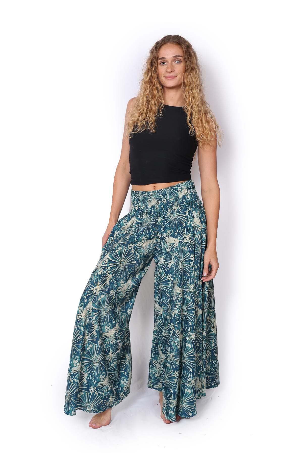 OM Designs OM Designs Meera Pant - Fireworks Teal OM Designs Meera Pant - Fireworks Teal Splash Swimwear Womens Pants