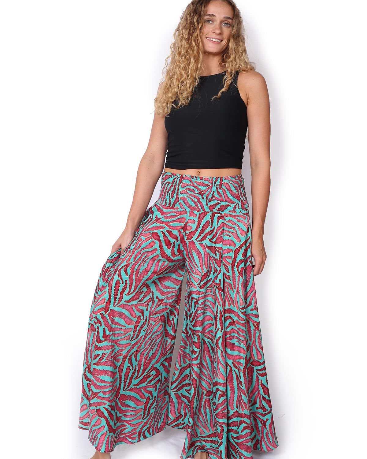 OM Designs OM Designs Meera Pant - Pink Zebra OM Designs Meera Pant - Pink Zebra Splash Swimwear Womens Pants