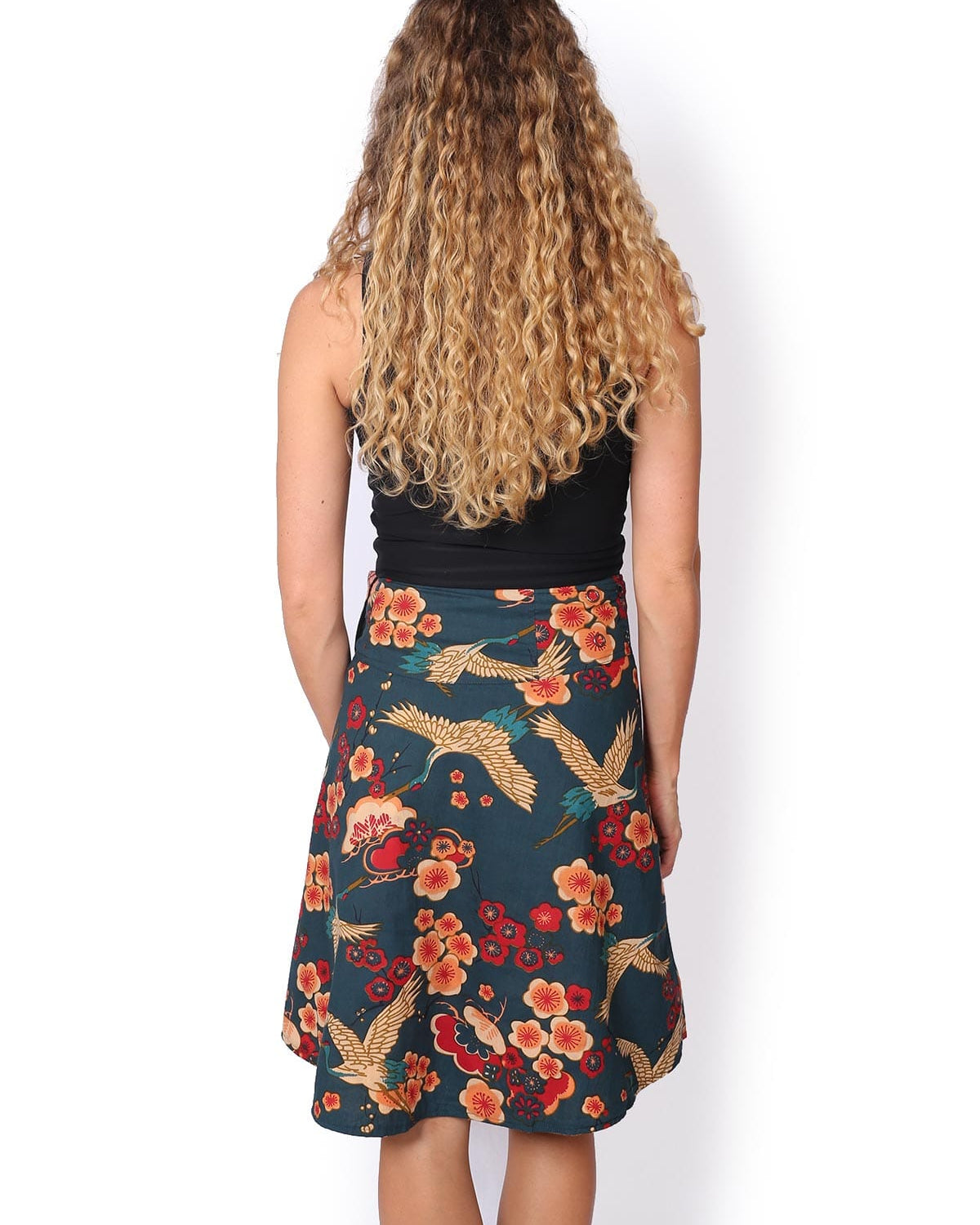 OM Designs OM Designs Reversible Chameleon Skirt - Exotic Vibes/Cherry Blossom Cranes OM Designs Reversible Chameleon Skirt - Exotic Vibes/Cherry Blossom Cranes Splash Swimwear Skirt O/S 1000030821