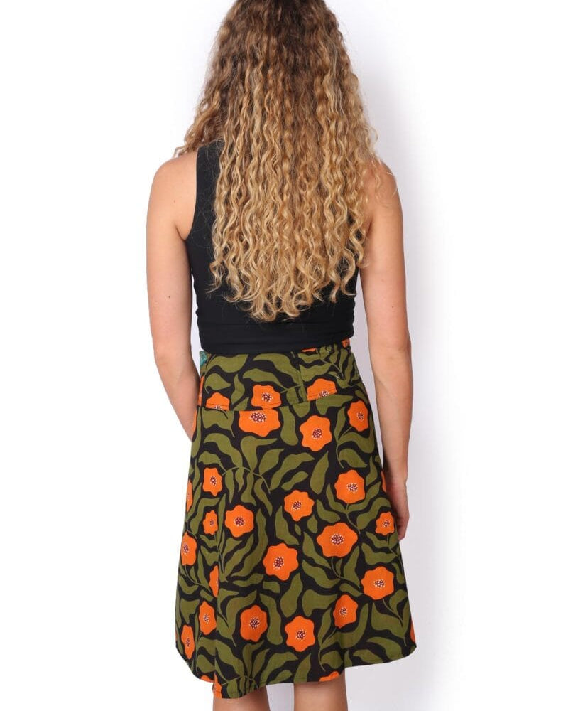 OM Designs OM Designs Reversible Chameleon Skirt - Poppy Orange/Hibiscus OM Designs Reversible Chameleon Skirt - Poppy Orange/Hibiscus Splash Swimwear Skirt O/S 1000030824