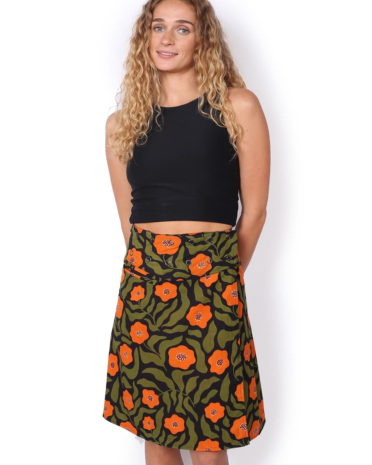 OM Designs OM Designs Reversible Chameleon Skirt - Poppy Orange/Hibiscus OM Designs Reversible Chameleon Skirt - Poppy Orange/Hibiscus Splash Swimwear Skirt O/S 1000030824