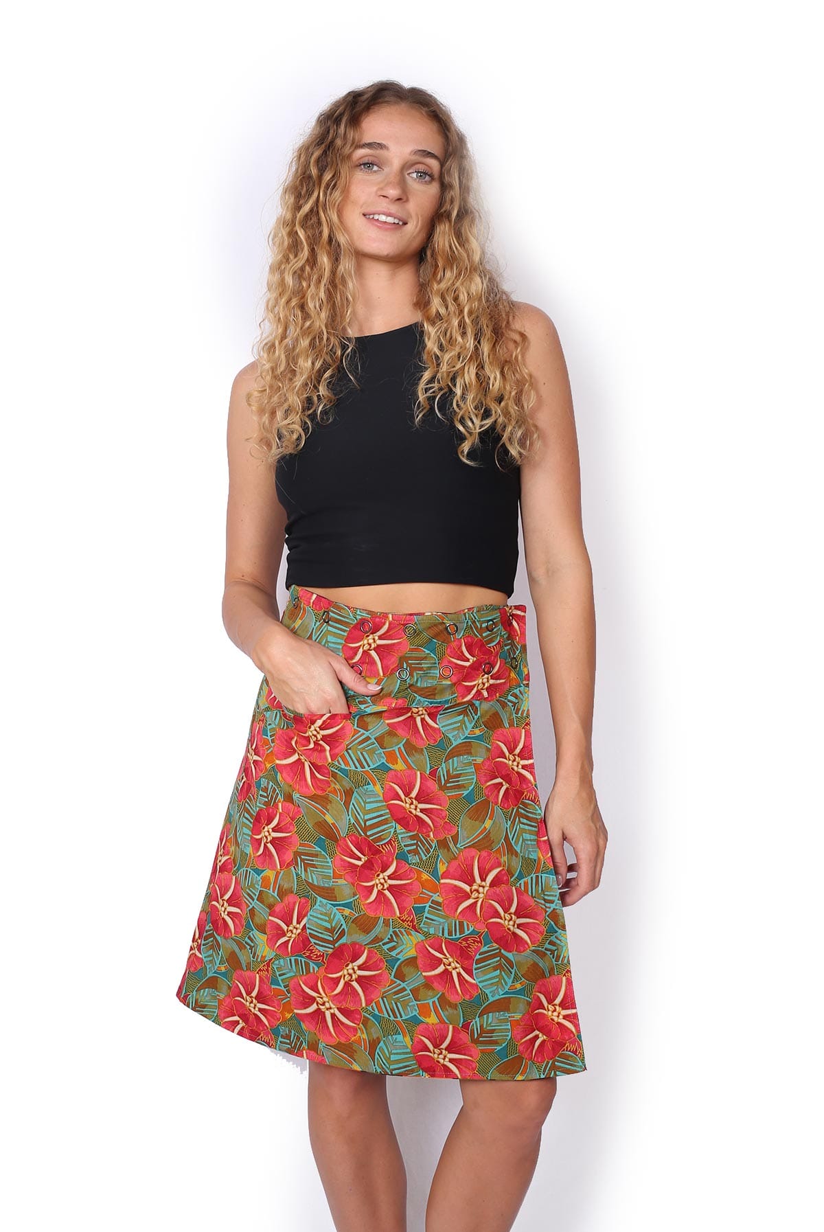 OM Designs OM Designs Reversible Chameleon Skirt - Poppy Orange/Hibiscus OM Designs Reversible Chameleon Skirt - Poppy Orange/Hibiscus Splash Swimwear Skirt O/S 1000030824