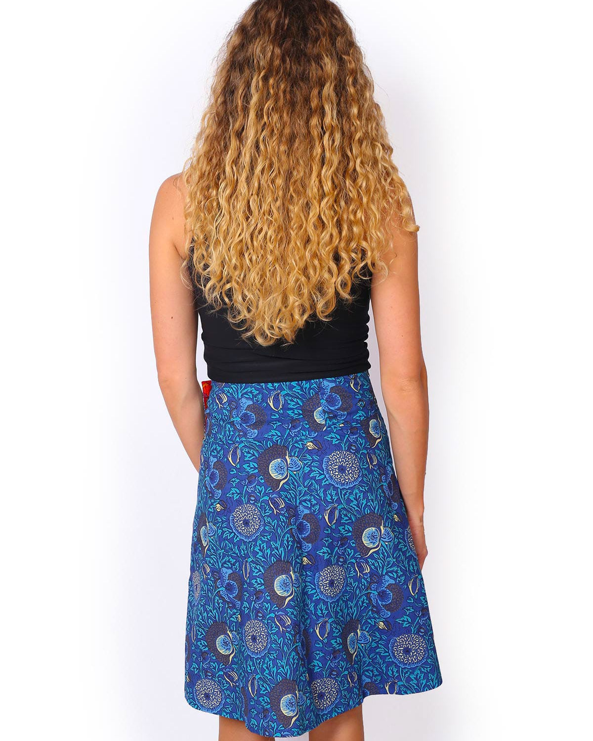 OM Designs OM Designs Reversible Chameleon Skirt - Secret Garden Blue/Pink OM Designs Reversible Chameleon Skirt - Secret Garden Blue/Pink Splash Swimwear Skirt O/S 1000030823