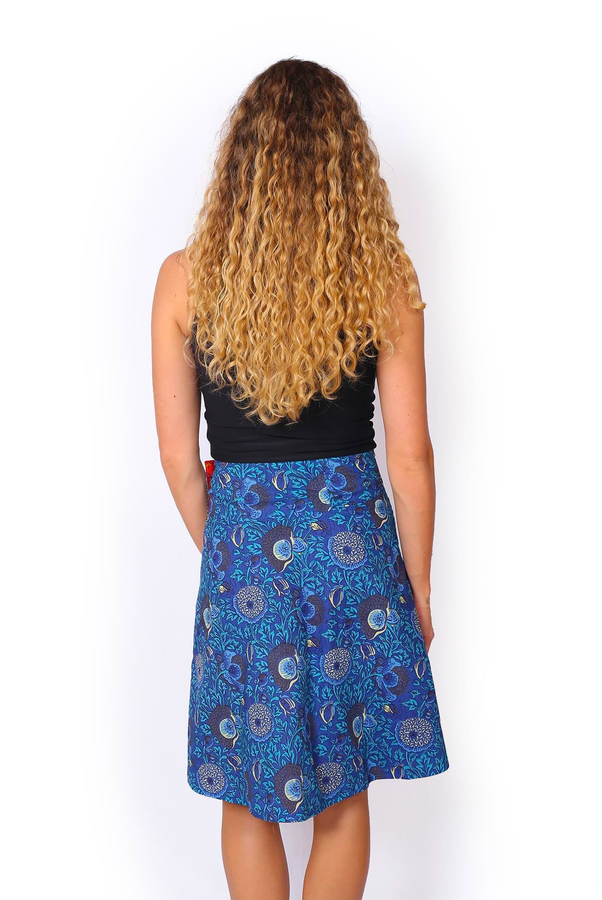 OM Designs OM Designs Reversible Chameleon Skirt - Secret Garden Blue/Pink OM Designs Reversible Chameleon Skirt - Secret Garden Blue/Pink Splash Swimwear Skirt O/S 1000030823