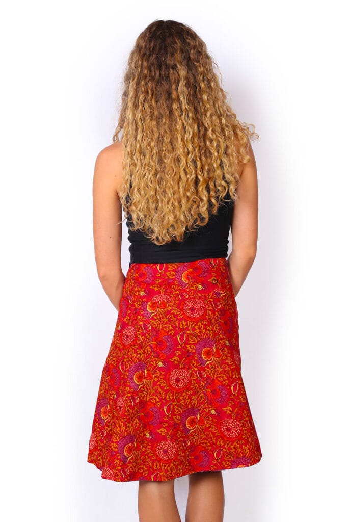 OM Designs OM Designs Reversible Chameleon Skirt - Secret Garden Blue/Pink OM Designs Reversible Chameleon Skirt - Secret Garden Blue/Pink Splash Swimwear Skirt O/S 1000030823