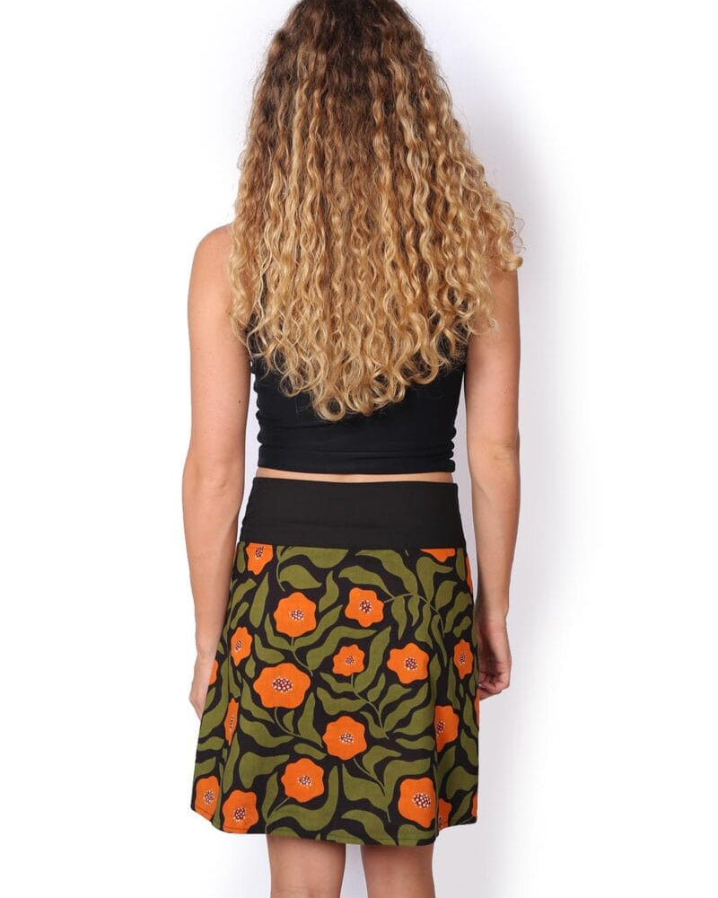 OM Designs OM Designs Reversible New Energy Skirt Short - Navy Florals/Poppy Orange OM Designs Reversible New Energy Skirt Short - Navy Florals/Poppy Orange Splash Swimwear Skirt O/S 1000030815