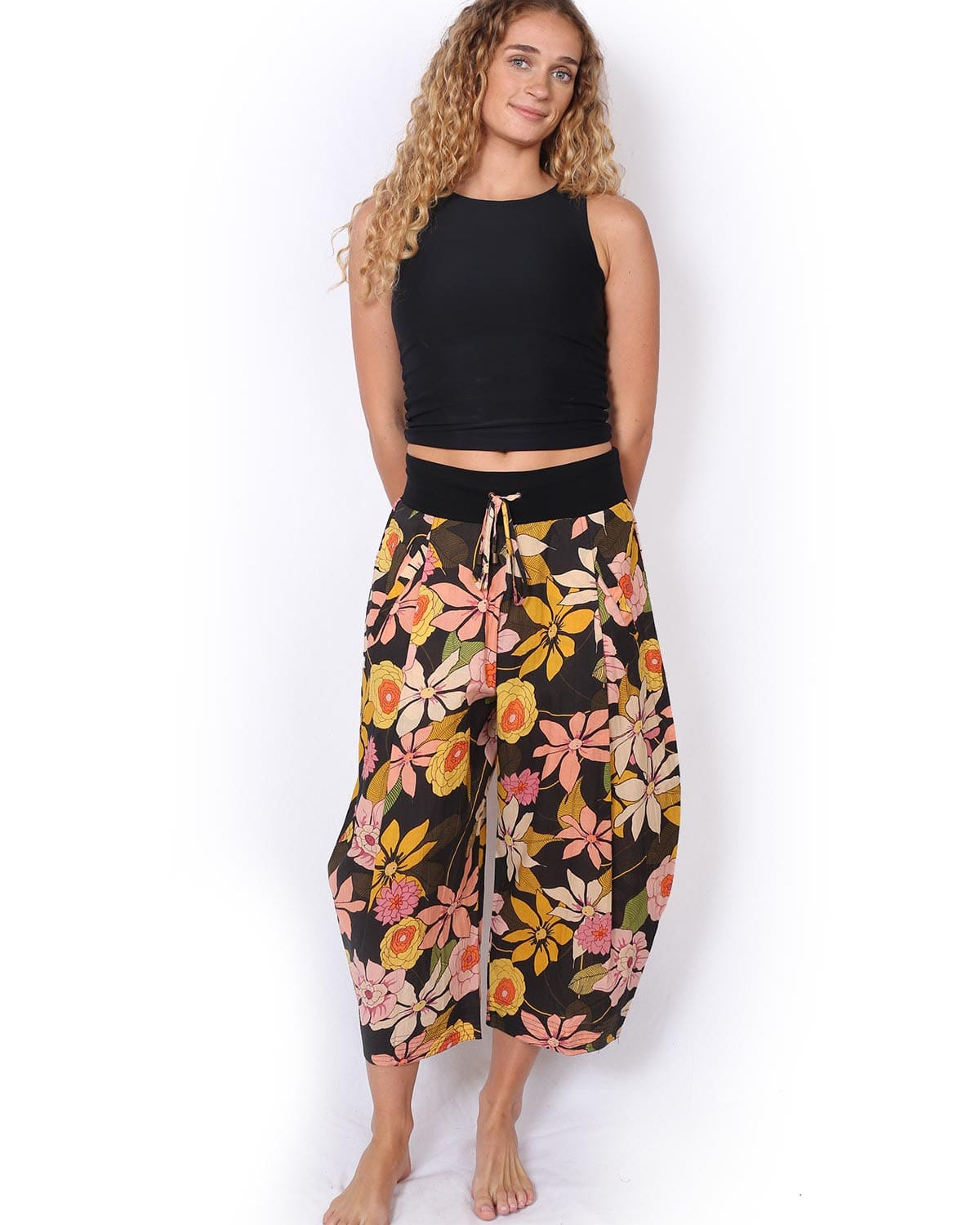 OM Designs OM Designs Yoga Pants - Exotic Vibes OM Designs Yoga Pants - Exotic Vibes Splash Swimwear Womens Pants