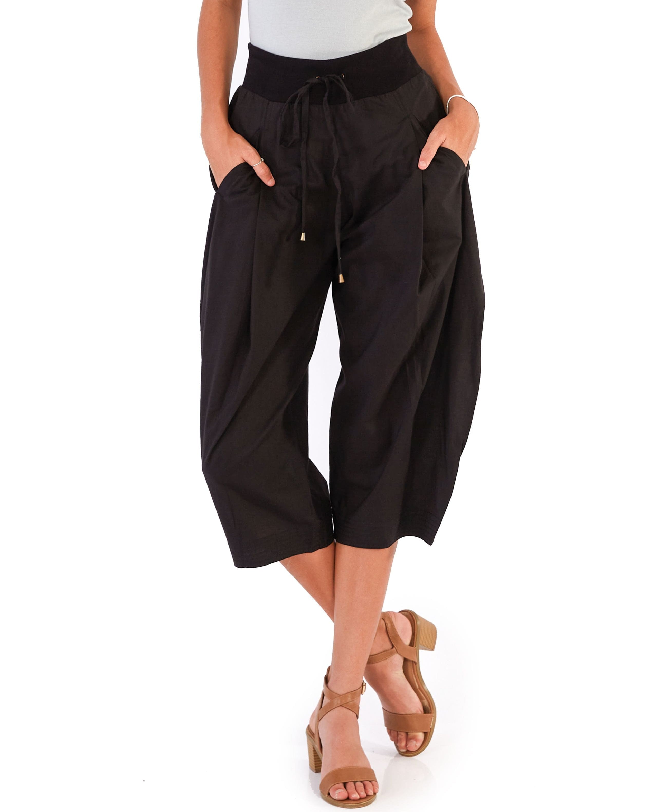 OM Designs Yoga Pants - Black Splash Swimwear Pants