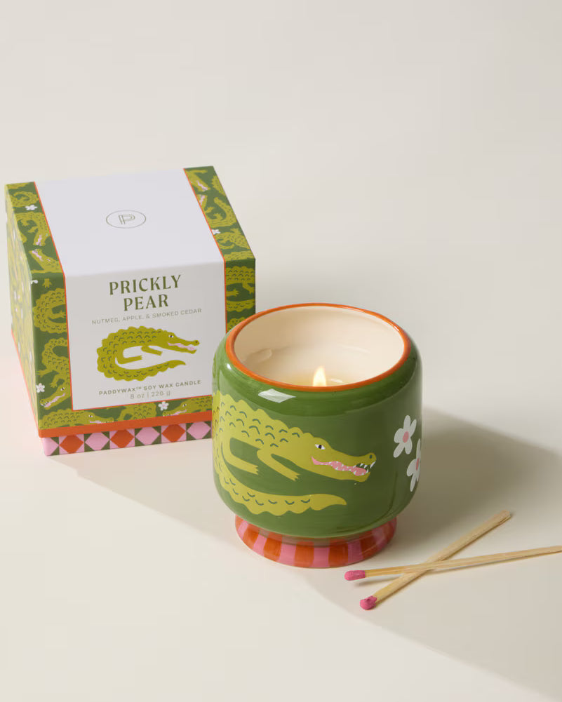 Paddywax A Dopo 8oz/226g Crocodile Ceramic Candle - Prickly Pear - ADD COST & SELLING PRICE AD0814BXAU A Dopo 8oz/226g Crocodile Ceramic Candle - Prickly Pear - ADD COST & SELLING PRICE Splash Swimwear Candles