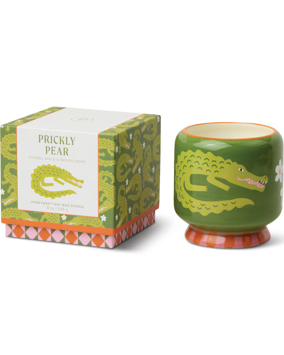 Paddywax A Dopo 8oz/226g Crocodile Ceramic Candle - Prickly Pear - ADD COST & SELLING PRICE AD0814BXAU A Dopo 8oz/226g Crocodile Ceramic Candle - Prickly Pear - ADD COST & SELLING PRICE Splash Swimwear Candles