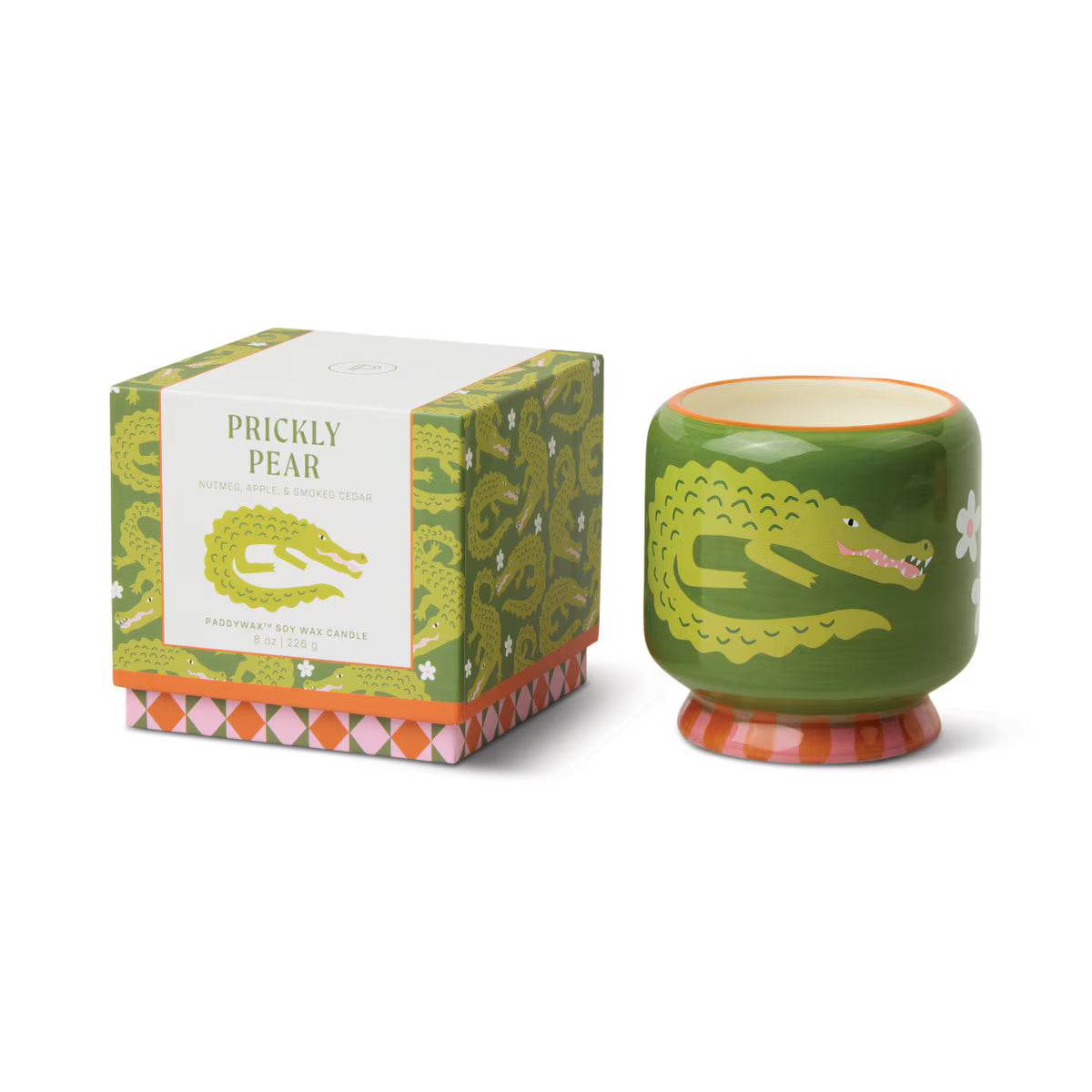 Paddywax A Dopo 8oz/226g Crocodile Ceramic Candle - Prickly Pear - ADD COST & SELLING PRICE AD0814BXAU A Dopo 8oz/226g Crocodile Ceramic Candle - Prickly Pear - ADD COST & SELLING PRICE Splash Swimwear Candles