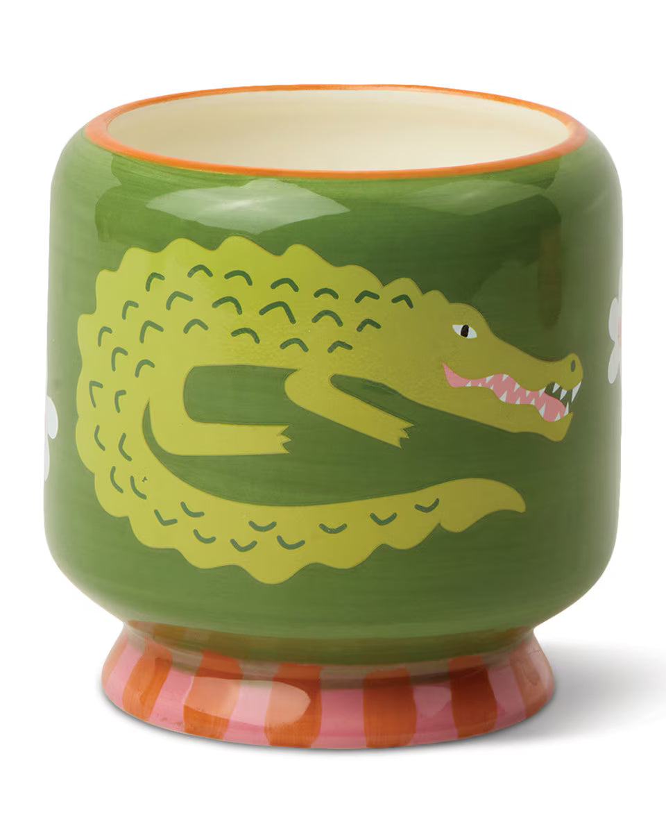 Paddywax A Dopo 8oz/226g Crocodile Ceramic Candle - Prickly Pear - ADD COST & SELLING PRICE AD0814BXAU A Dopo 8oz/226g Crocodile Ceramic Candle - Prickly Pear - ADD COST & SELLING PRICE Splash Swimwear Candles