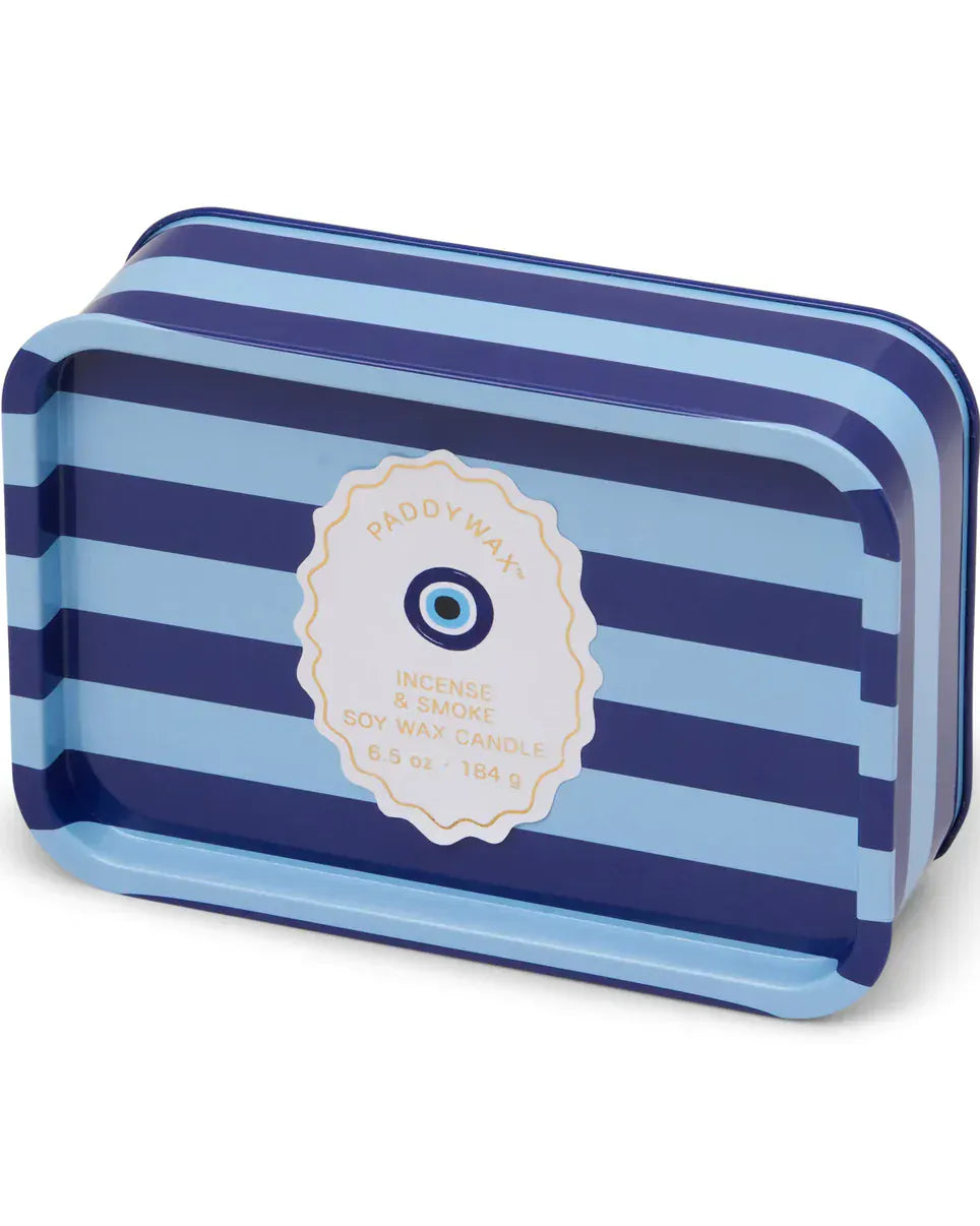 Paddywax Adopo 6.5 oz Printed Tin Eye Candle - Incense & Smoke Paddywax Adopo Eye Ceramic Candle 8oz - Incense & Smoke Splash Swimwear