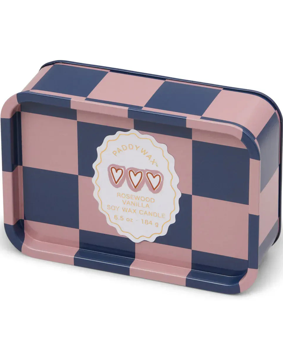 Paddywax Adopo 6.5 oz Printed Tin Hearts Candle - Rosewood & Vanilla Paddywax Adopo Eye Ceramic Candle 8oz - Incense & Smoke Splash Swimwear