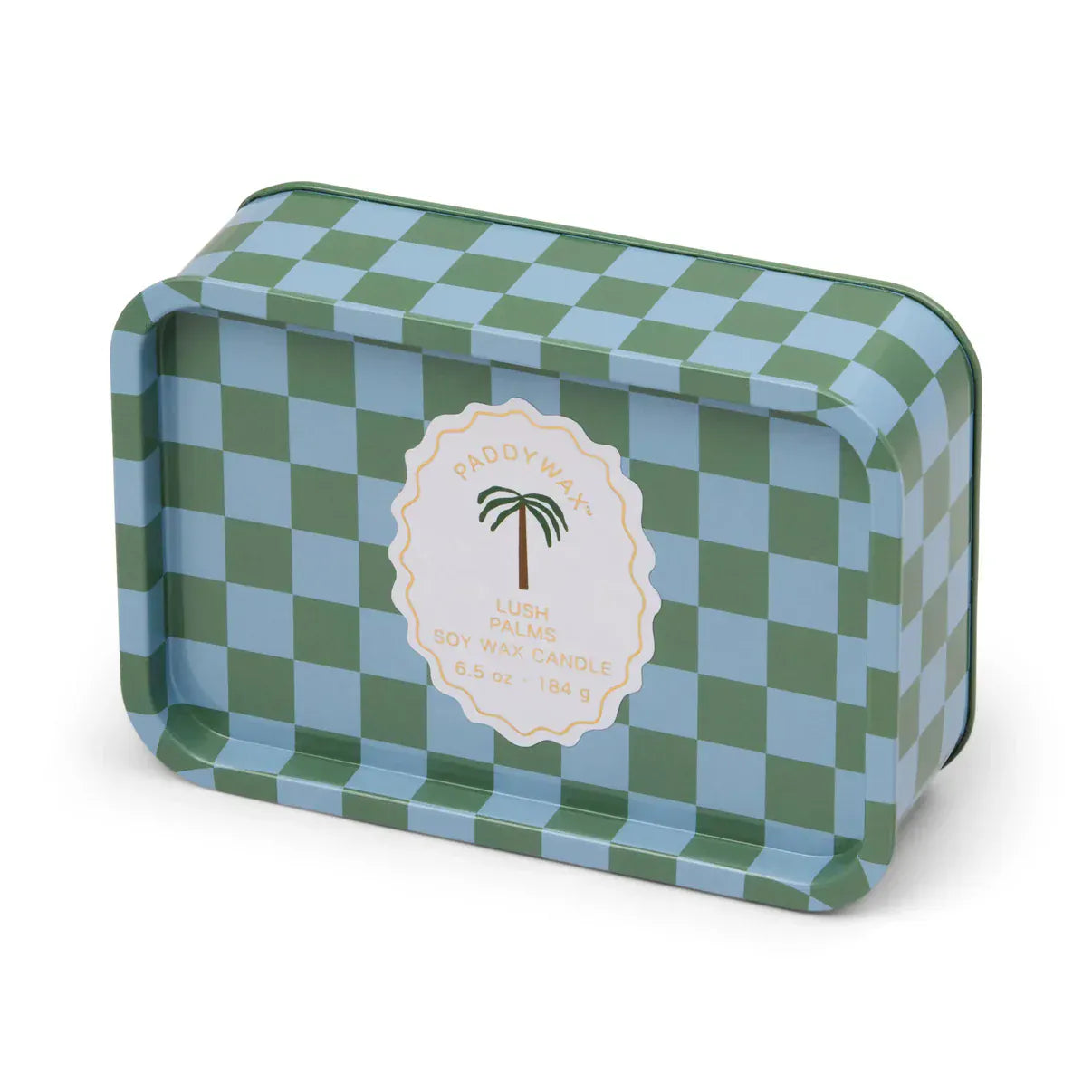 Paddywax Adopo 6.5 oz Printed Tin Palm Candle - Lush Palms Paddywax Adopo Eye Ceramic Candle 8oz - Incense & Smoke Splash Swimwear