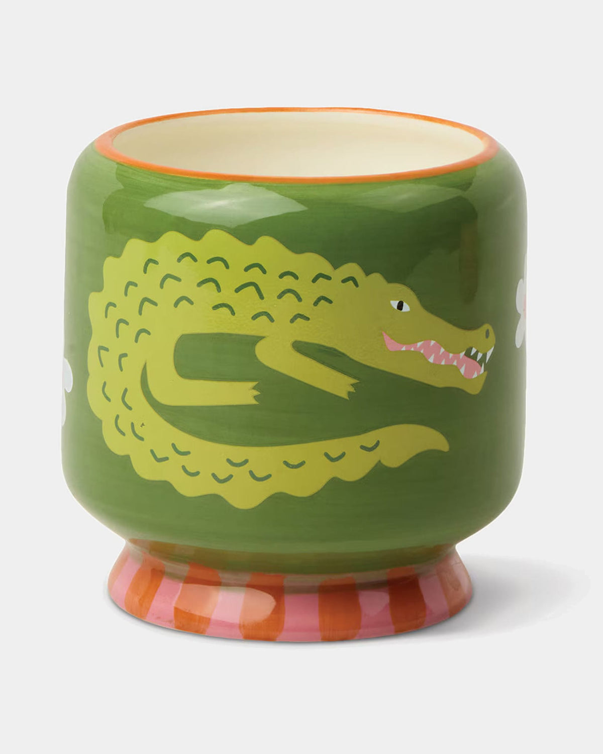 Paddywax Adopo Crocodile Ceramic Candle 8oz - Prickly Pear AD0814BXAU Adopo Crocodile Ceramic Candle 8oz - Prickly Pear Splash Swimwear Candles 840214824685