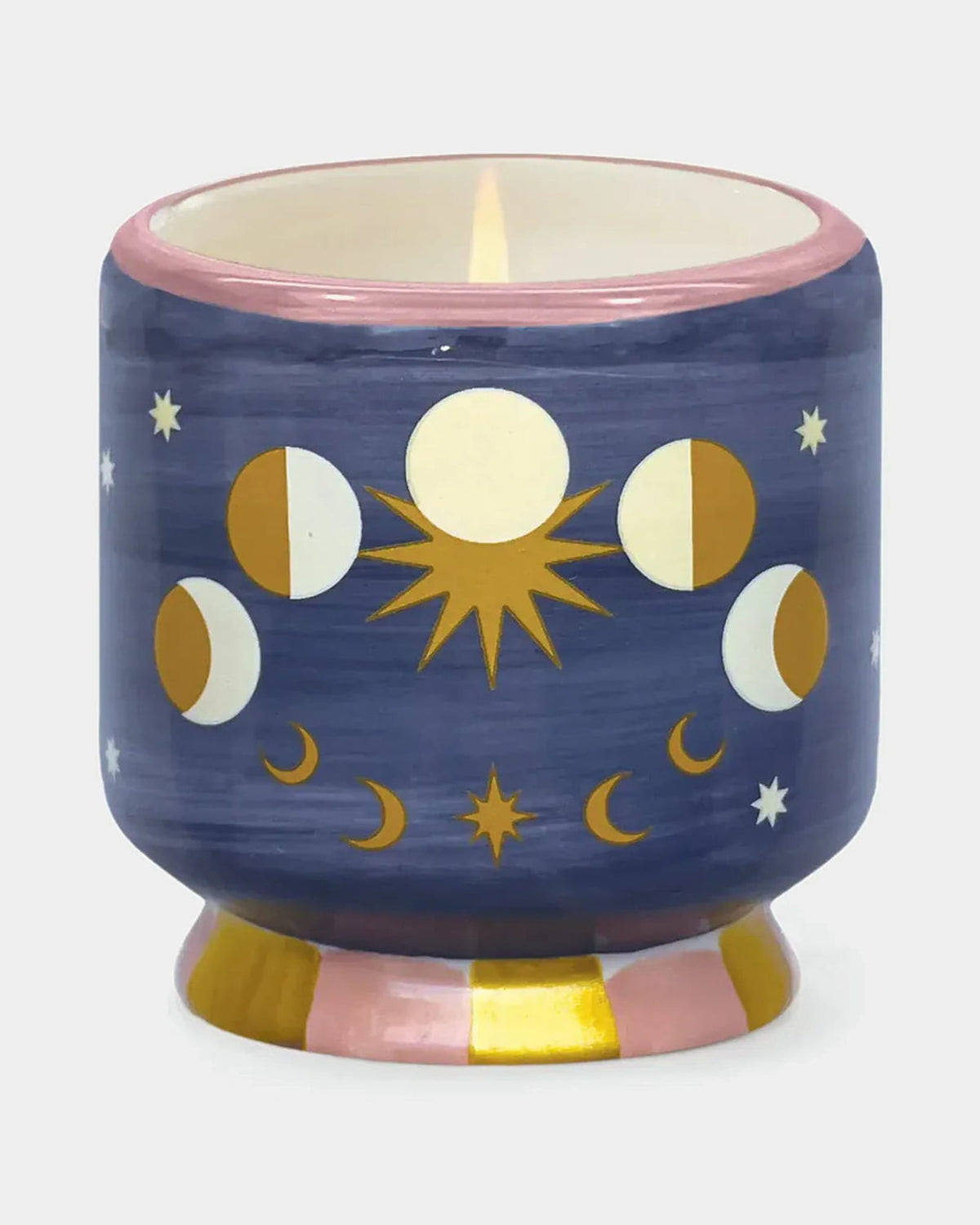 Paddywax Adopo Handpainted Moon Phases Ceramic Candle 8oz - Jasmine & Rose 29226661006073 Adopo Handpainted Moon Phases Ceramic Candle 8oz - Jasmine & Rose Splash Swimwear Accessories 840214818813