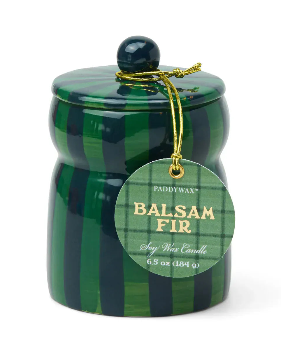 Paddywax Cabana 6.5 oz Candle - Balsam Fir Paddywax Adopo Eye Ceramic Candle 8oz - Incense & Smoke Splash Swimwear 840214823473