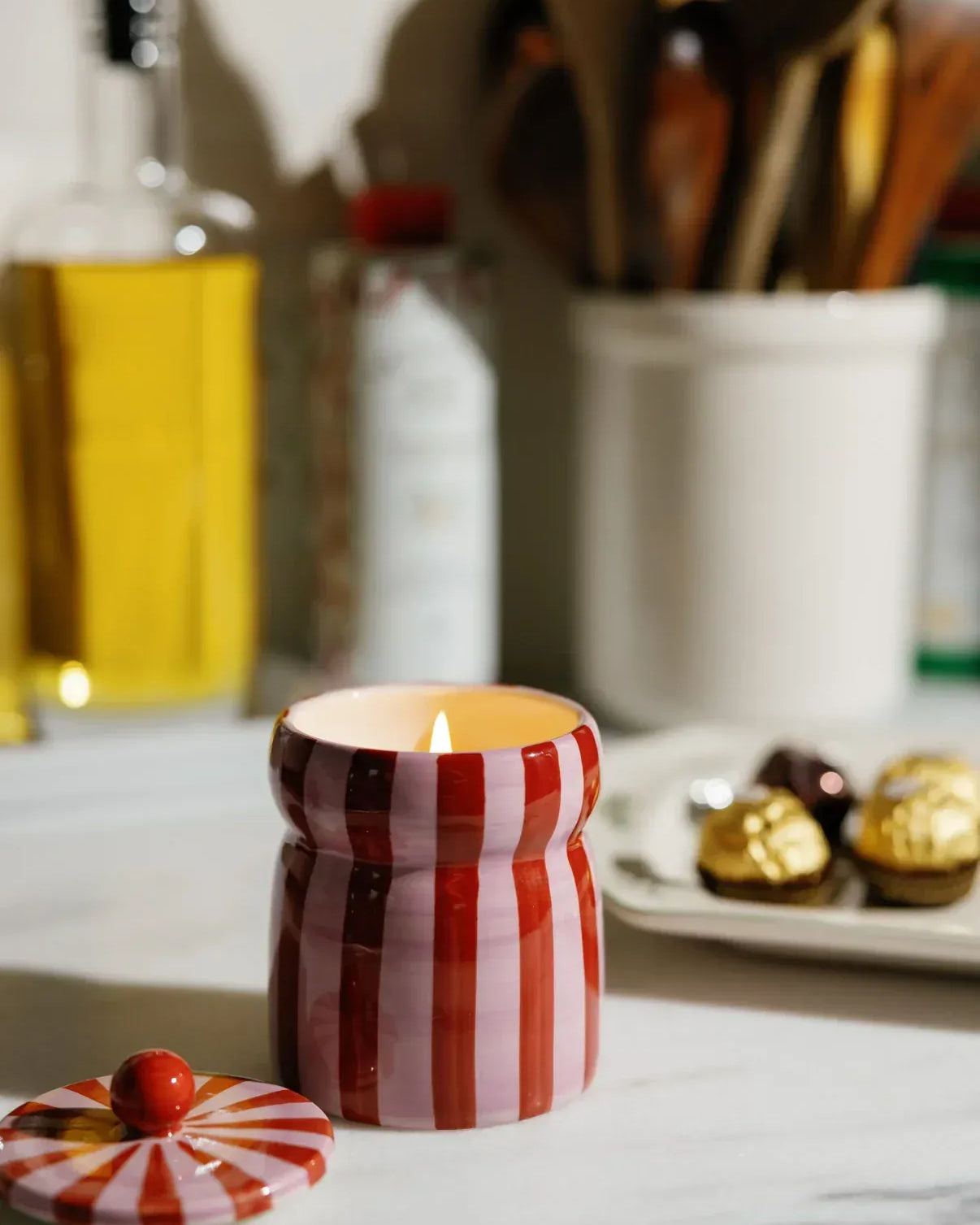 Paddywax Cabana 6.5 oz Candle - Pink Peppermint Paddywax Adopo Eye Ceramic Candle 8oz - Incense & Smoke Splash Swimwear