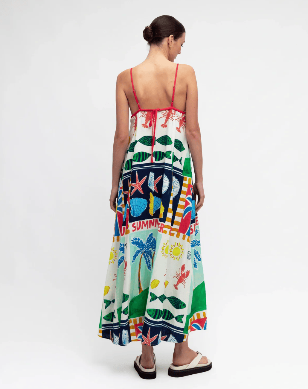 Paper Heart Paper Heart Soleil Summer Midi Dress Paper Heart Soleil Summer Midi Dress Splash Swimwear Tops