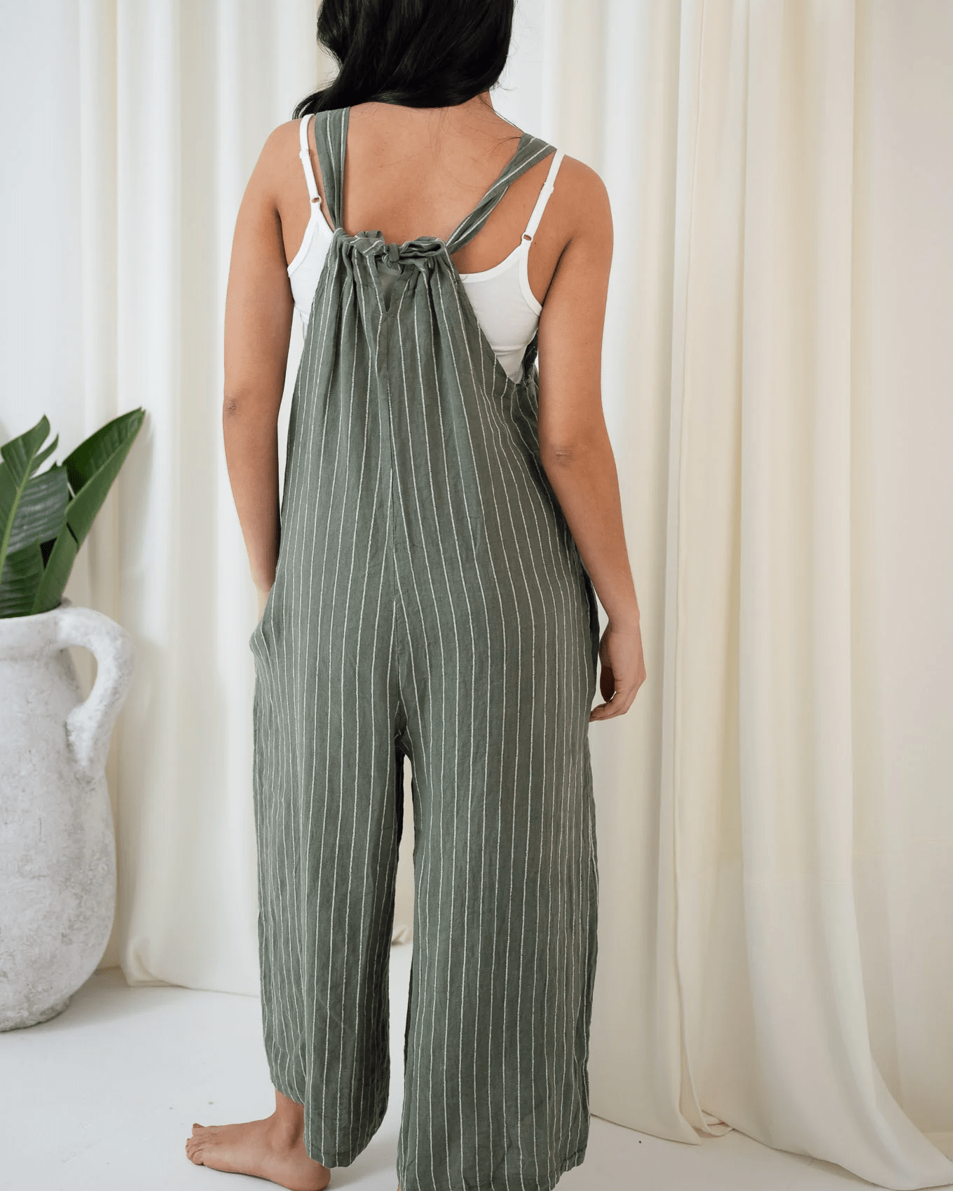 Portofino Portofino Salvatore Overalls - Khaki Portofino Salvatore Overalls - Khaki Splash Swimwear Playsuits & Jumpsuits Khaki / O/S