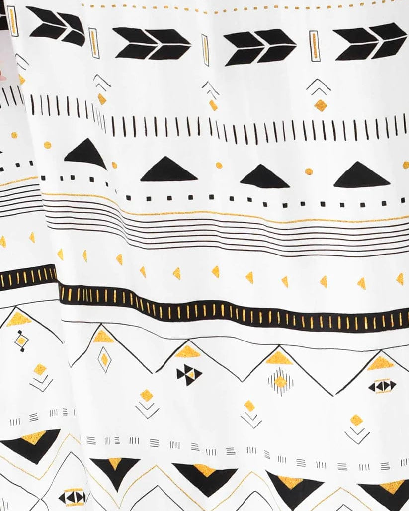 Possi the Label Freya Duster Vest Tribal - White & Gold PTL-FDV101 Shop Australian Tropical Fashion: Freya Duster Vest Tribal - White & Gold | Splash Swimwear Splash Swimwear O/S 794712263807