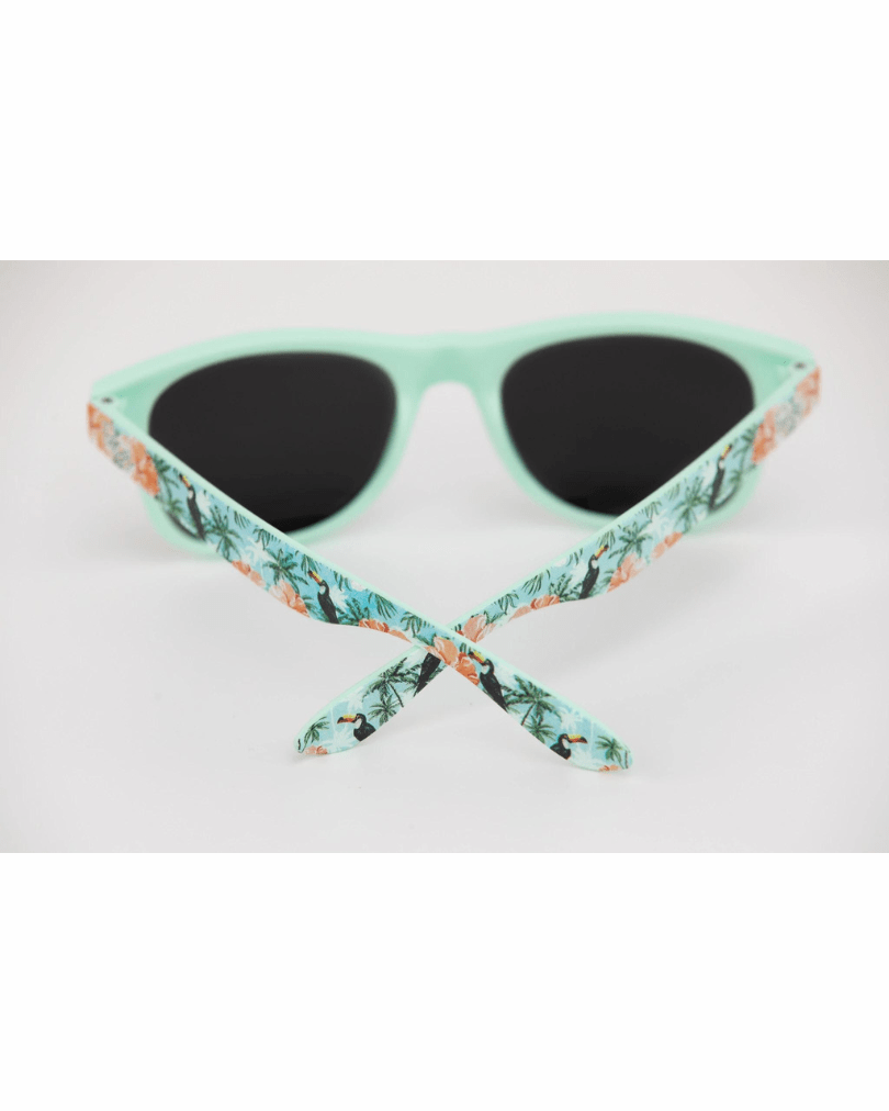 Possi the Label Ultra-Lite Sunglasses - Toucans & Hibiscus PSUN102 Splash Swimwear Sunglasses 794712263173