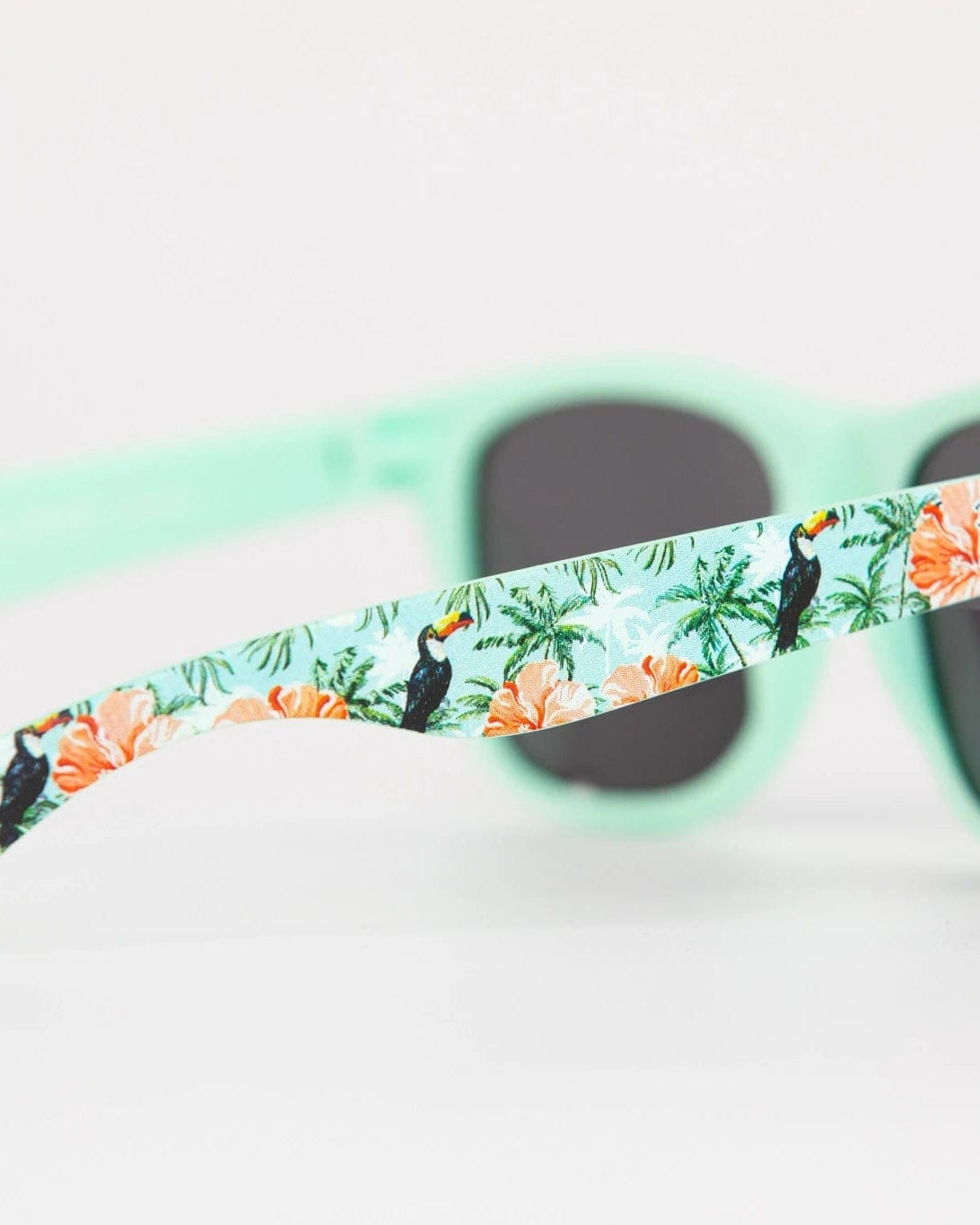 Possi the Label Ultra-Lite Sunglasses - Toucans & Hibiscus PSUN102 Splash Swimwear Sunglasses 794712263173