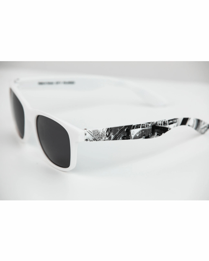 Possi the Label Ultra-Lite Sunglasses - White Kombis (White) PSUN110-W Splash Swimwear Sunglasses 794712263265