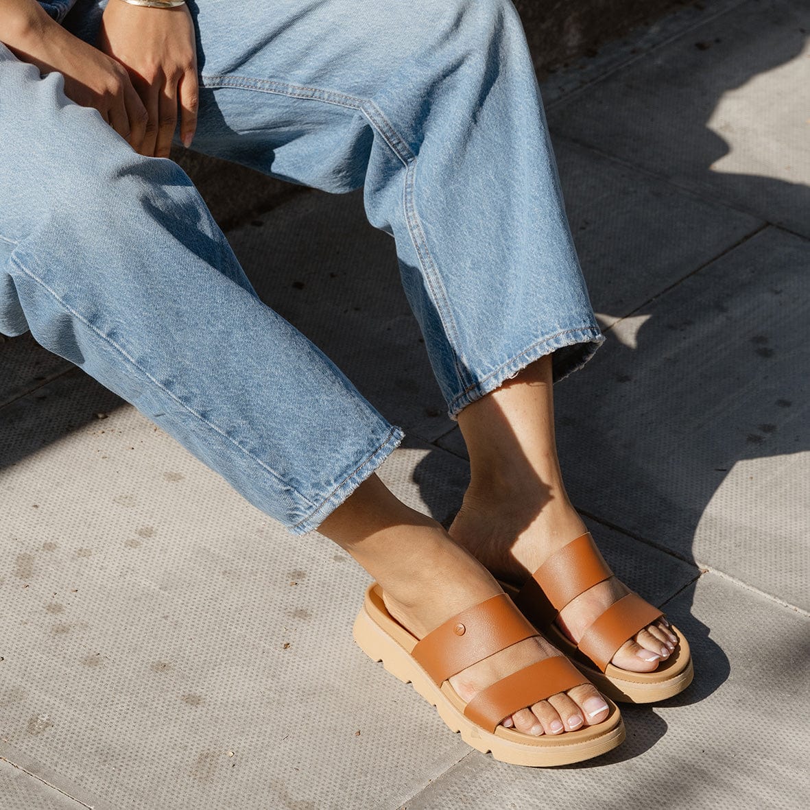 Reef Reef Vista Luxe Thea - Leather Brown Reef Vista Luxe Thea - Leather Brown Splash Swimwear Footwear